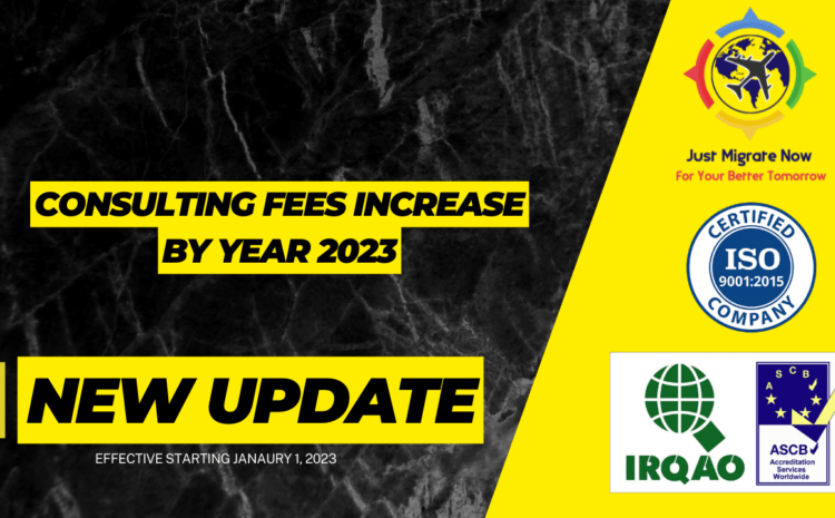  Announcement: We are increasing our consulting fees.